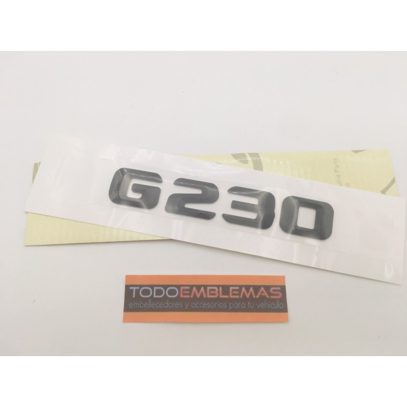 EMBLEMA LETRAS MERCEDES BENZ CLASE G G230 NEGRAS