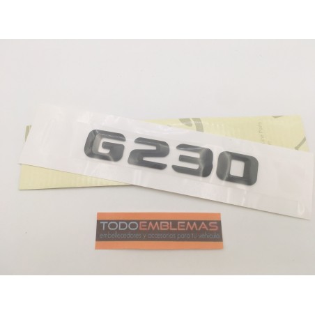 EMBLEMA LETRAS MERCEDES BENZ CLASE G G230 NEGRAS