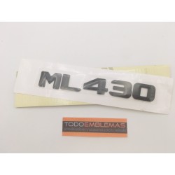 EMBLEMA LETRAS MERCEDES CLASE ML ML430 NEGRAS