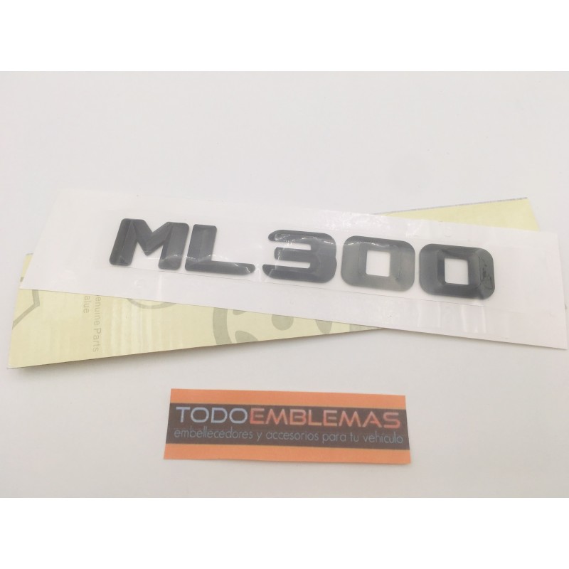 EMBLEMA LETRAS MERCEDES BENZ CLASE ML ML300 NEGRAS