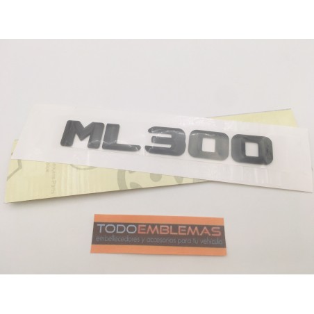 EMBLEMA LETRAS MERCEDES BENZ CLASE ML ML300 NEGRAS