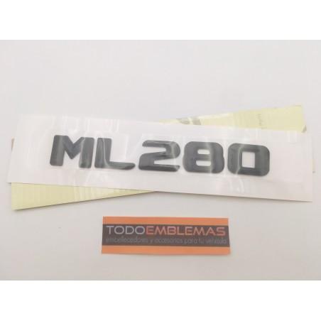 EMBLEMA LETRAS MERCEDES BENZ CLASE ML ML280 NEGRAS