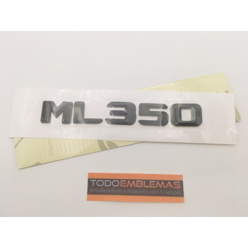 EMBLEMA LETRAS MERCEDES BENZ CLASE ML ML350 NEGRAS