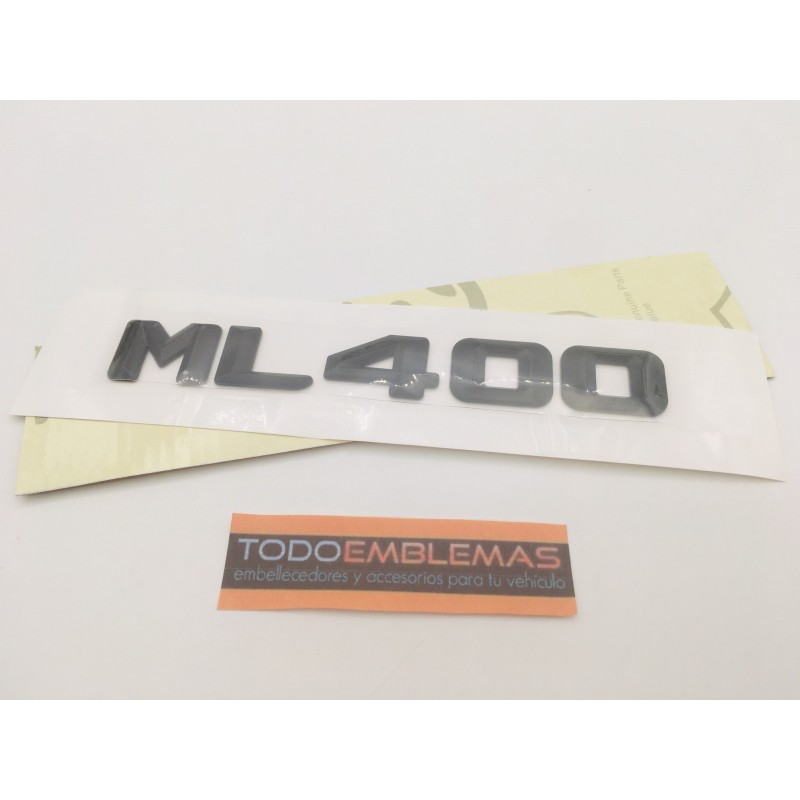 EMBLEMA LETRAS MERCEDES BENZ CLASE ML ML400 NEGRAS