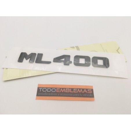 EMBLEMA LETRAS MERCEDES BENZ CLASE ML ML400 NEGRAS