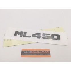 EMBLEMA LETRAS MERCEDES CLASE ML ML450 NEGRAS