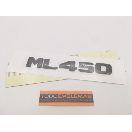 EMBLEMA LETRAS MERCEDES CLASE ML ML450 NEGRAS