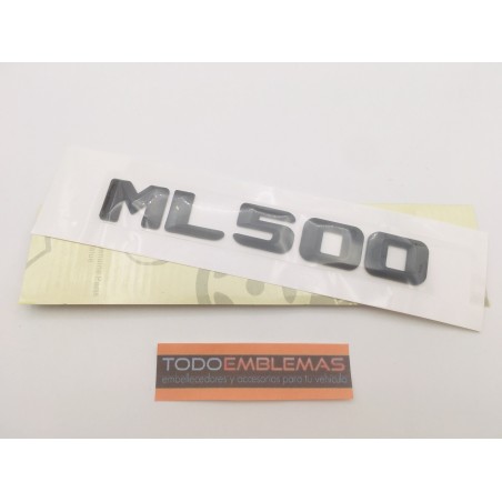 EMBLEMA LETRAS MERCEDES BENZ CLASE ML ML500 NEGRAS