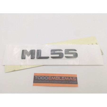 EMBLEMA LETRAS MERCEDES BENZ CLASE ML ML55 NEGRAS
