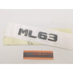 EMBLEMA LETRAS MERCEDES BENZ CLASE ML ML63 NEGRAS
