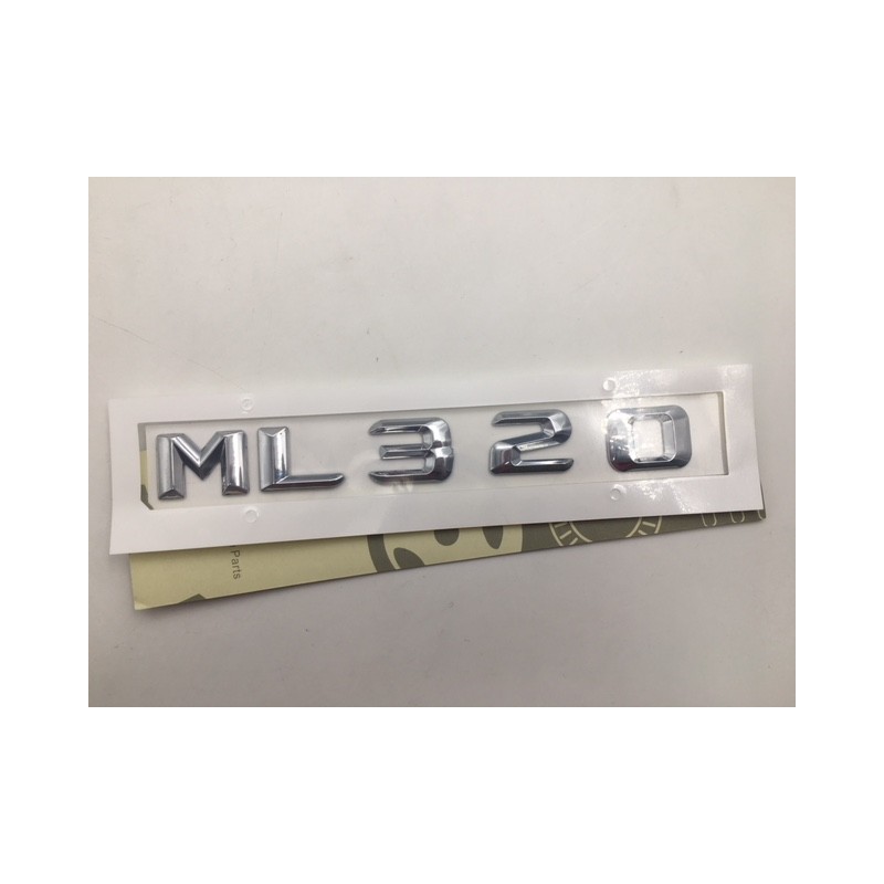 EMBLEMA LETRAS MERCEDES BENZ CLASE ML ML320 CROMADAS