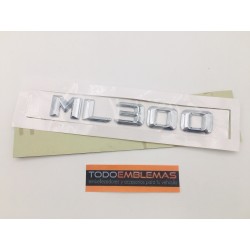 EMBLEMA LETRAS MERCEDES BENZ CLASE ML ML300 CROMADAS