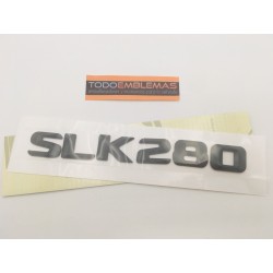 EMBLEMA LETRAS MERCEDES BENZ CLASE SLK SLK280 NEGRO