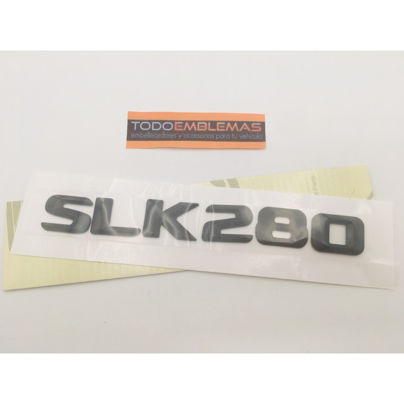 EMBLEMA LETRAS MERCEDES BENZ CLASE SLK SLK280 NEGRO