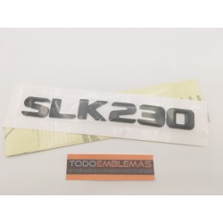 EMBLEMA LETRAS MERCEDES BENZ CLASE SLK SLK230 NEGRO