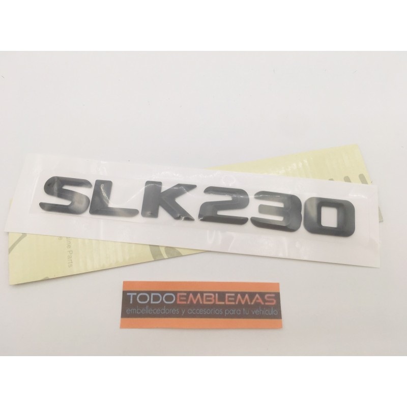 EMBLEMA LETRAS MERCEDES BENZ CLASE SLK SLK230 NEGRO