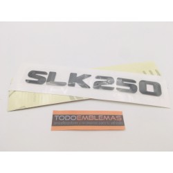 EMBLEMA LETRAS MERCEDES BENZ CLASE SLK SLK250 NEGRO