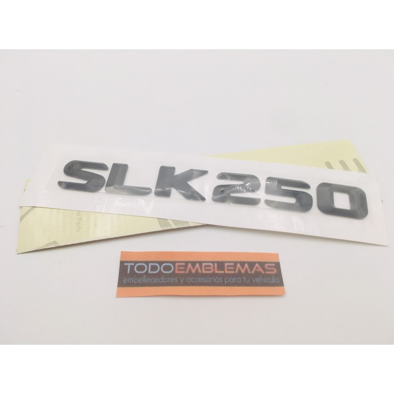 EMBLEMA LETRAS MERCEDES BENZ CLASE SLK SLK250 NEGRO