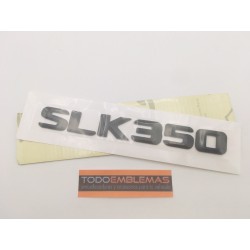 EMBLEMA LETRAS MERCEDES BENZ CLASE SLK SLK350 NEGRO