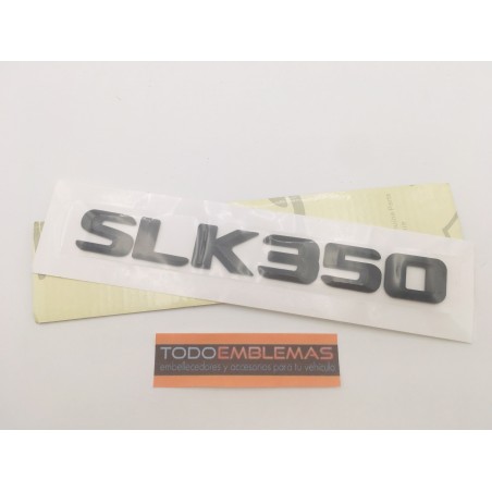 EMBLEMA LETRAS MERCEDES BENZ CLASE SLK SLK350 NEGRO