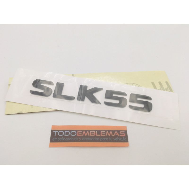 EMBLEMA LETRAS MERCEDES BENZ CLASE SLK SLK55 NEGRO