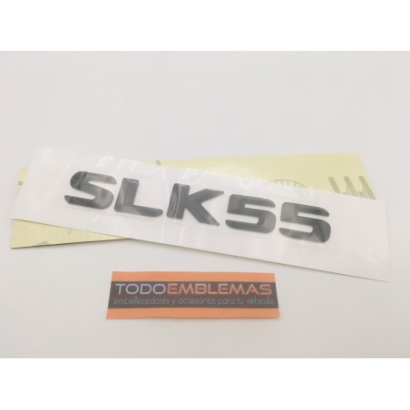EMBLEMA LETRAS MERCEDES BENZ CLASE SLK SLK55 NEGRO