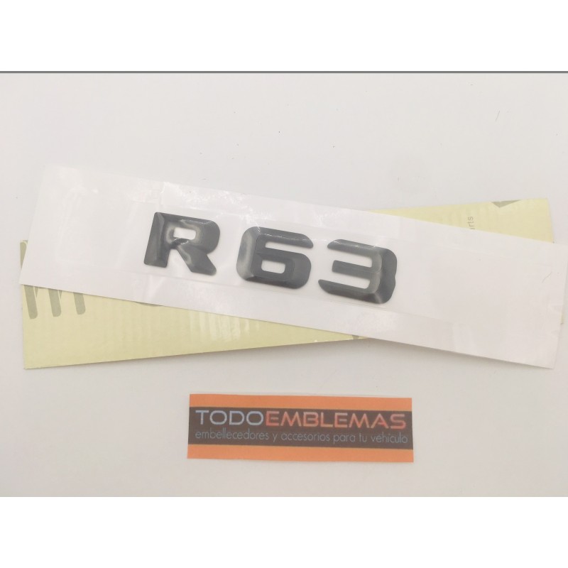 EMBLEMA LETRAS MERCEDES BENZ CLASE R R63 NEGRO