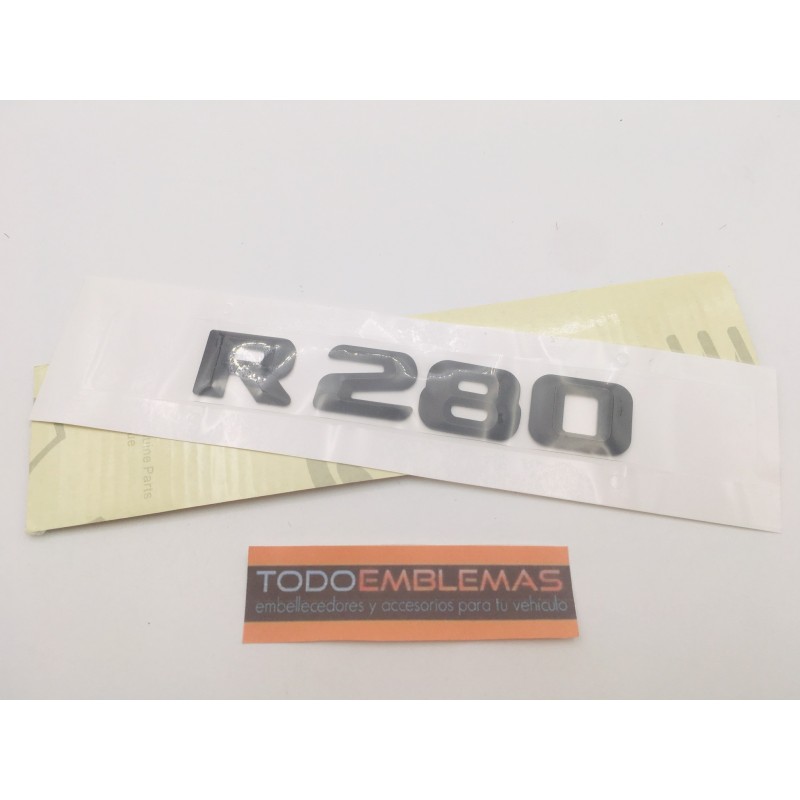 EMBLEMA LETRAS MERCEDES BENZ CLASE R R280 NEGRAS