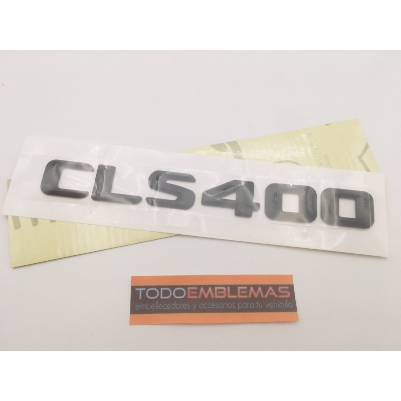 EMBLEMA LETRAS MERCEDES BENZ CLASE CLS CLS400 NEGRAS