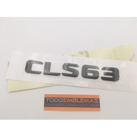 EMBLEMA LETRAS MERCEDES BENZ CLASE CLS CLS63 NEGRAS