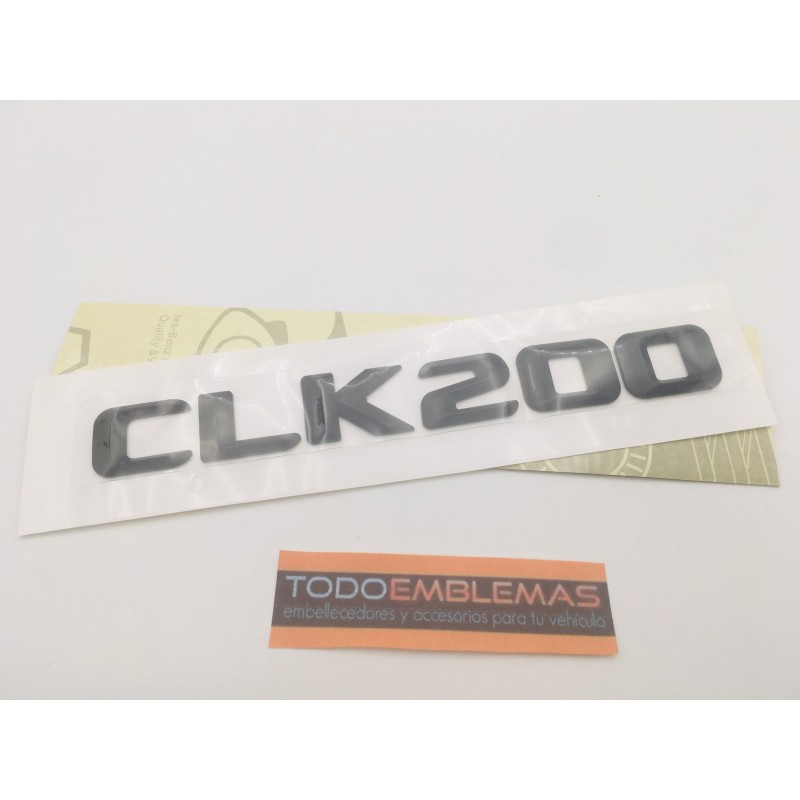 EMBLEMA LETRAS MERCEDES BENZ CLASE CLK CLK200 NEGRAS