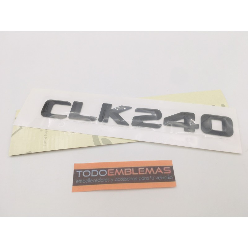 EMBLEMA LETRAS MERCEDES BENZ CLASE CLK CLK240 NEGRAS
