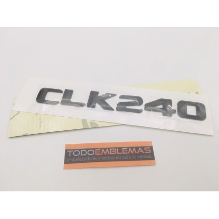 EMBLEMA LETRAS MERCEDES BENZ CLASE CLK CLK240 NEGRAS