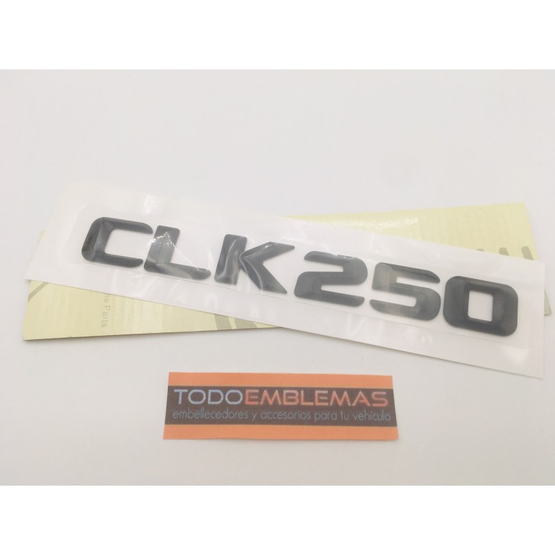 EMBLEMA LETRAS MERCEDES BENZ CLASE CLK CLK250 NEGRAS