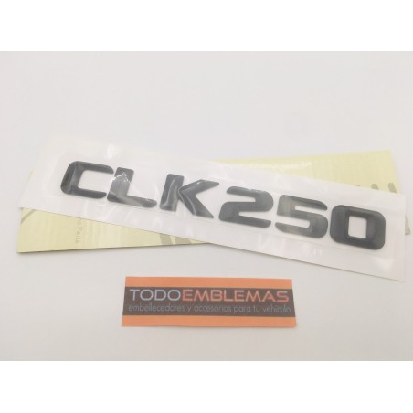 EMBLEMA LETRAS MERCEDES BENZ CLASE CLK CLK250 NEGRAS