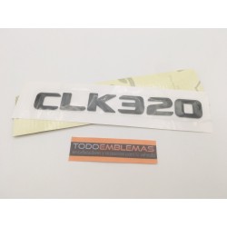 EMBLEMA LETRAS MERCEDES BENZ CLASE CLSK CLK320 NEGRAS