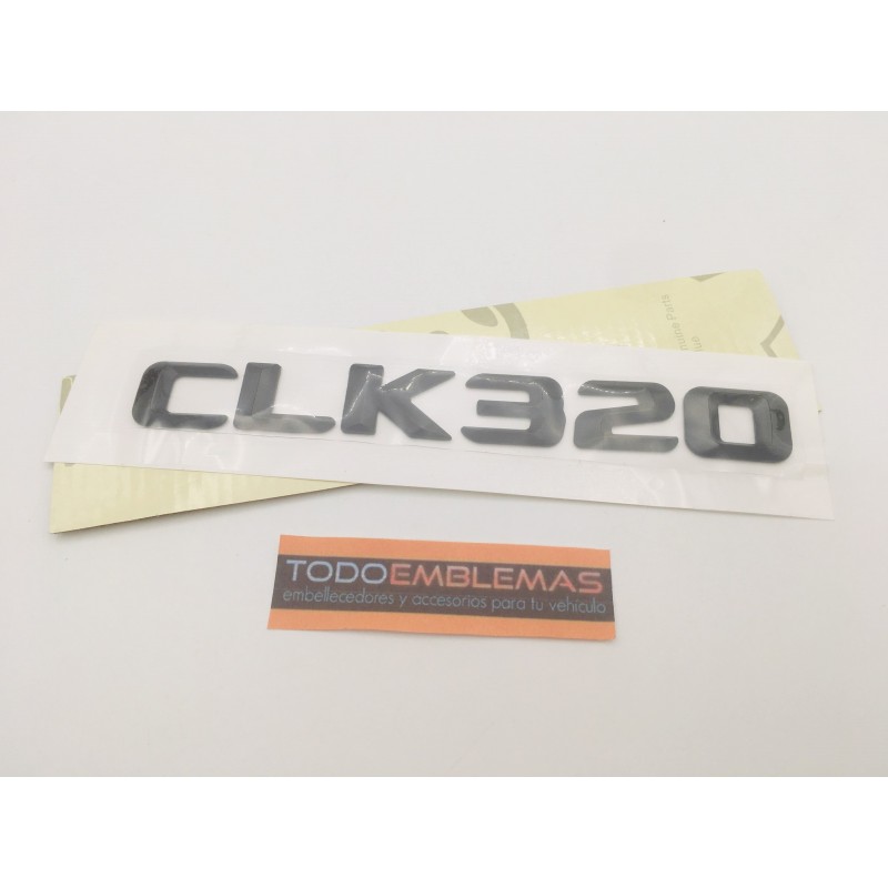 EMBLEMA LETRAS MERCEDES BENZ CLASE CLSK CLK320 NEGRAS