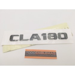 EMBLEMA LETRAS MERCEDES BENZ CLASE CLA CLA180 NEGRAS