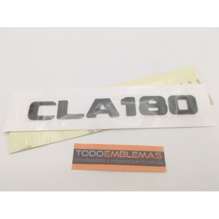 EMBLEMA LETRAS MERCEDES BENZ CLASE CLA CLA180 NEGRAS