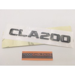 EMBLEMA LETRAS MERCEDES BENZ CLASE CLA CLA200 NEGRAS