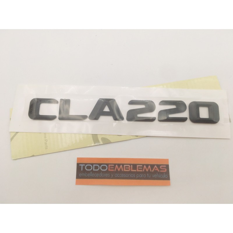 EMBLEMA LETRAS MERCEDES BENZ CLASE CLA CLA220 NEGRAS