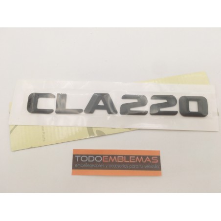 EMBLEMA LETRAS MERCEDES BENZ CLASE CLA CLA220 NEGRAS