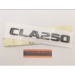 EMBLEMA LETRAS MERCEDES BENZ CLASE CLA CLA250 NEGRAS