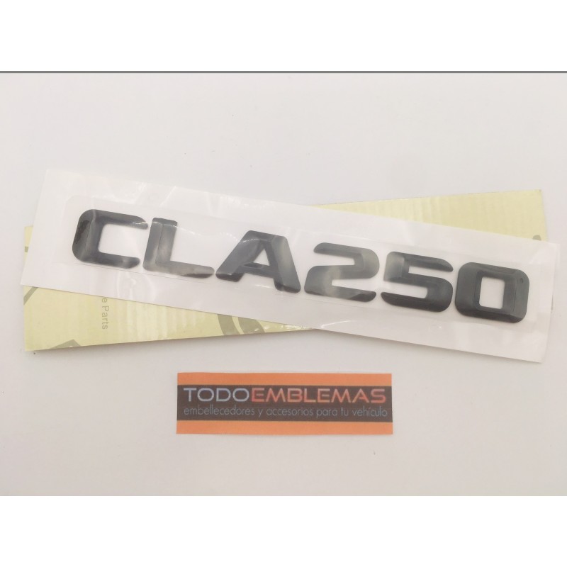 EMBLEMA LETRAS MERCEDES BENZ CLASE CLA CLA250 NEGRAS