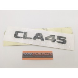 EMBLEMA LETRAS MERCEDES BENZ CLASE CLA CLA45 NEGRAS