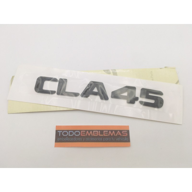 EMBLEMA LETRAS MERCEDES BENZ CLASE CLA CLA45 NEGRAS