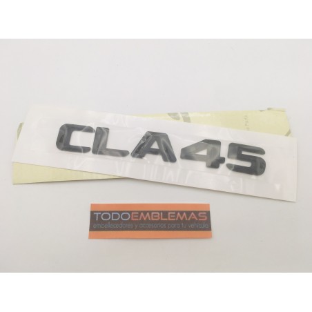 EMBLEMA LETRAS MERCEDES BENZ CLASE CLA CLA45 NEGRAS