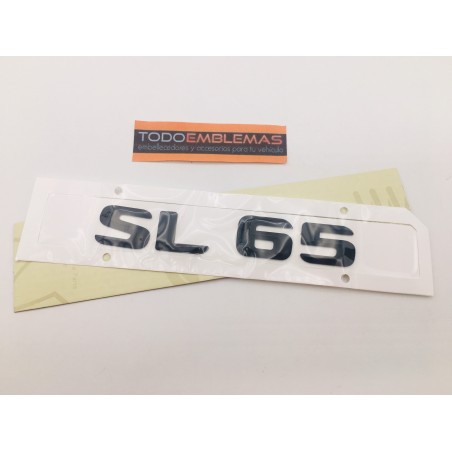 EMBLEMA LETRAS MERCEDES BENZ CLASE SL SL65 NEGRO