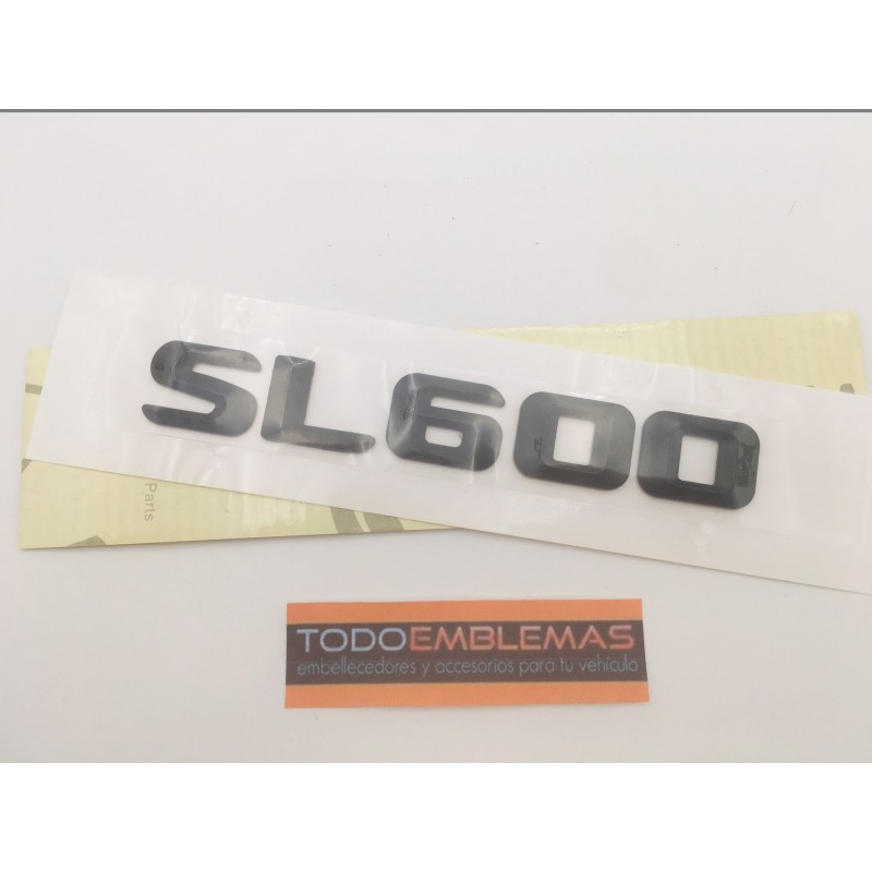 EMBLEMA LETRAS MERCEDES BENZ CLASE SL SL600 NEGRO