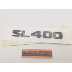 EMBLEMA LETRAS MERCEDES BENZ CLASE SL SL400 NEGRO